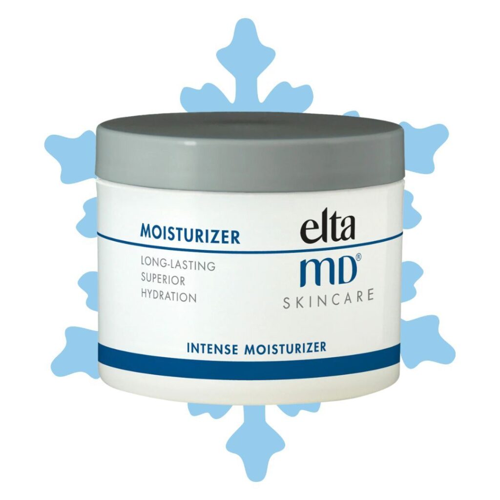 elta MF skincare Intense Moisturizer with snowflake