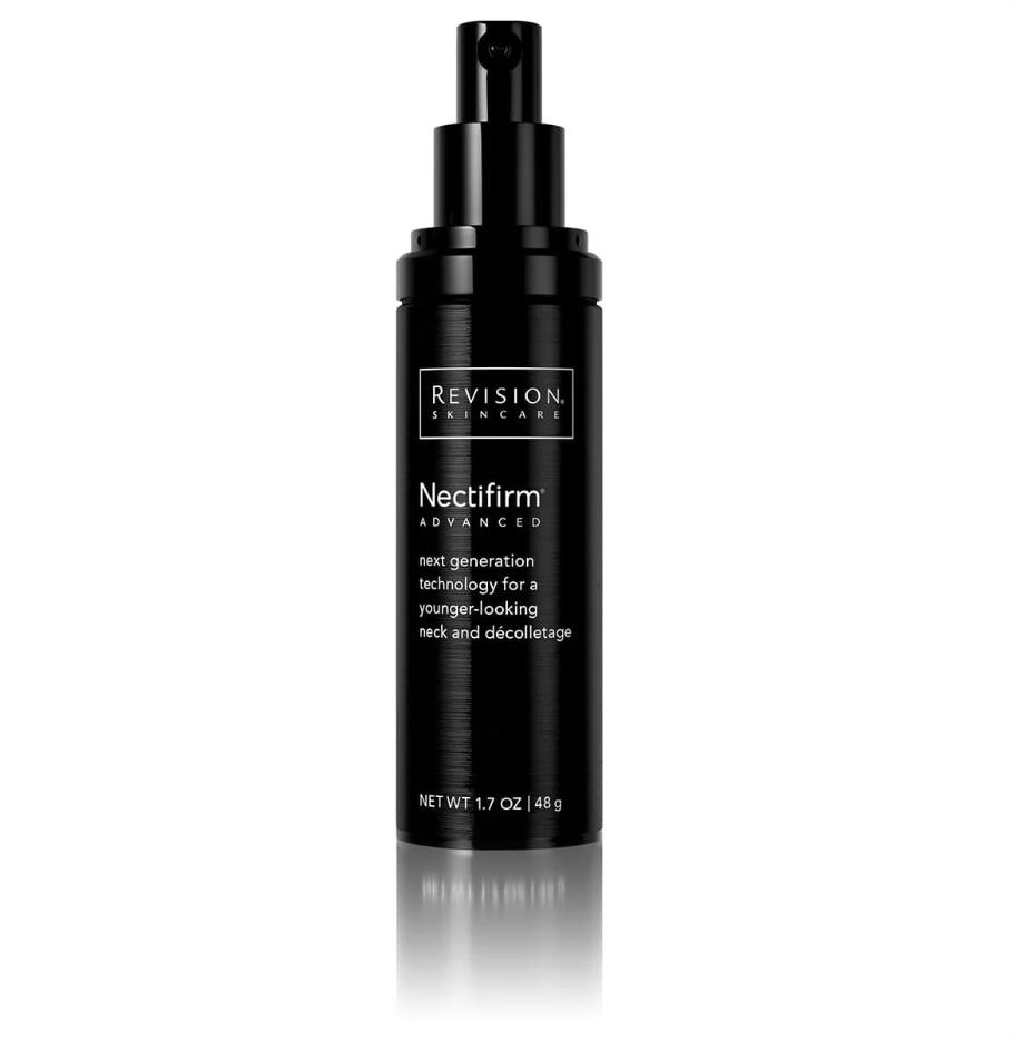 Revision Nectifirm, Nectifirm® ADVANCED – Award-winning, age defying neck product harnesses the power of the skin’s own Microbiome with a groundbreaking formula that combats the visible signs of moderate to advanced aging on the neck and décolletage.