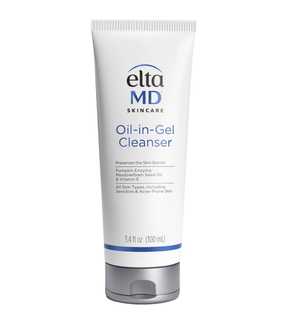 Skin types - All skin types | Sensitive | Acne-Prone Skin EltaMD Oil-in-Gel Cleanser combines the effectiveness of a traditional cleanser with the benefits of an oil cleanser. This transformative formula preserves the skin barrier while gently cleansing without stripping skin's moisture or clogging pores. Enriched with antioxidants to help defend against free radical damage.