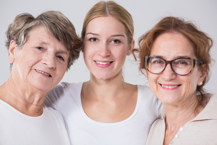 3 Generations of skincare at K2 dermatology - Grandma, Mother, Daughter